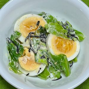 キャピタンの作ってみた!投稿(【春キャベツと塩こんぶのたまごサラダ】抱えて食べたい！！)