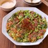 【ブロッコリーのチーズチヂミ】茎も一緒に!野菜のおつまみ♪