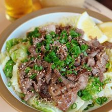 【牛肉とキャベツの塩レモン炒め】
夏に嬉しいさっぱりおかず♪