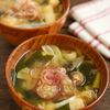 みょうが香る♪長ねぎと油揚げのみそ汁の工程4
