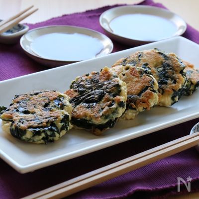 わかめと豆腐のチヂミ