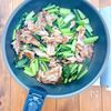 豚こまと小松菜の極旨中華あんかけ丼の工程3