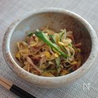 豆もやしとちくわのさっぱり酢の物