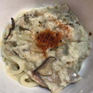 Yurika☆Iの作ってみた!投稿(肉なしでも大満足！山芋カルボナーラ)