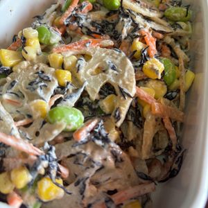 307685の作ってみた!投稿(れんこんとひじきのデリ風♡和サラダ【#作り置き#お弁当】)