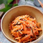 やみつき♡にんじんの塩昆布ナムル【#ポリ袋 #食材ひとつ】