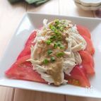 ささみとトマトのバンバンジー♪レンジで完結！簡単レシピ✨
