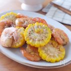 15分で完成🙌〈エビととうもろこしのバター焼き〉🌽