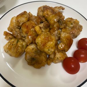ぺんぎん？の作ってみた!投稿(ワンパン10分！【鶏もも肉の甘辛レモンペッパーチキン】)