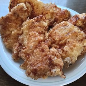 ぽぽペの作ってみた!投稿(【鶏むね肉でサクサクとり天】天ぷら粉不要！おうちで簡単♡)