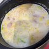 SAKIの作ってみた!投稿(コク旨♡ベーコンと白菜のピリ辛ごま味噌豆乳スープ)