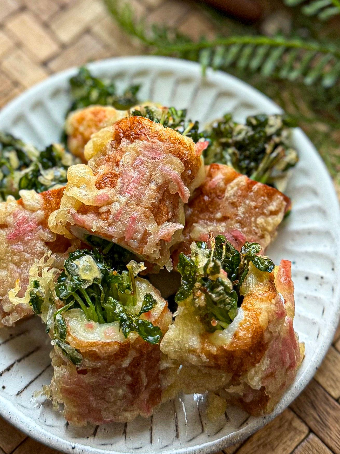 豆苗たっぷり《紅しょうが♡ちくわ天》 | レシピサイトNadia