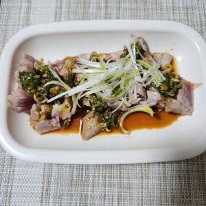 とももの作ってみた!投稿(まぐろを焼く魅力【鮪のステーキ ジンジャーソース】)