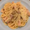 たりおの作ってみた!投稿(残ったシチューもおいしく!シチューでカルボナーラ)