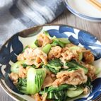 【豚肉とチンゲン菜の生姜炒め】ご飯が進むおかず！
