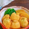 じゅんわり優しい 鶏ひき肉と豆腐の巾着と大根の煮物