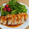 まゆのの作ってみた!投稿(【鶏むね甘辛にんにくチャーシュー】味付け2つ絶品たれ！)