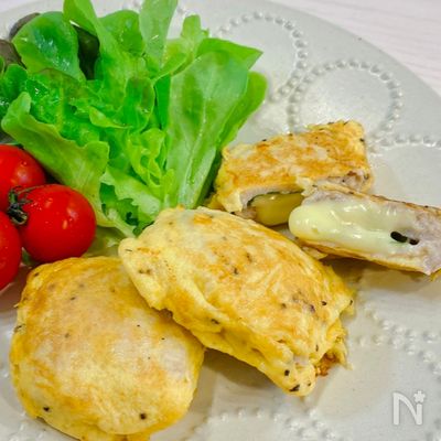 【ほぼ10分で晩ごはん】簡単♡しそ&チーズのポークピカタ