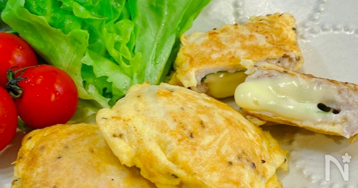 【ほぼ10分で晩ごはん】簡単♡しそ&チーズのポークピカタ