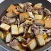 コスパ抜群！お手軽♪【厚揚げと豚こまの甘辛煮炒め】の工程4
