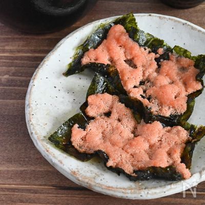 おいしくないわけがない!最高おつまみ!明太焼き海苔
