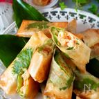 【カニかまチーズ春巻き】揚げずに皮パリパリッ！