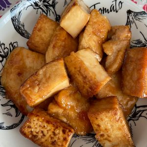 万福の作ってみた!投稿(ワンパン10分！【鶏むね肉と厚揚げの照りマヨ炒め】)