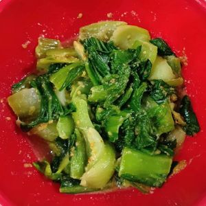 milkの作ってみた!投稿(レンジで5分！チンゲン菜のごまナムル)