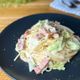 ワンパンで作る！キャベツとベーコンのクリームパスタ