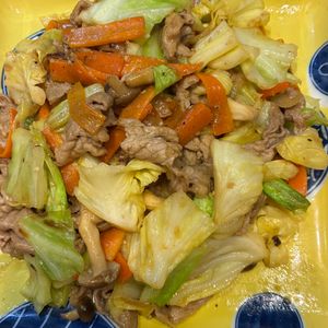 くだもの大好き🧡の作ってみた!投稿(豚肉とたっぷり野菜のごま味噌炒め)