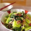 あゆの作ってみた!投稿(【チンゲン菜とかにかまの中華和え】レンチン時間たったの3分♪)