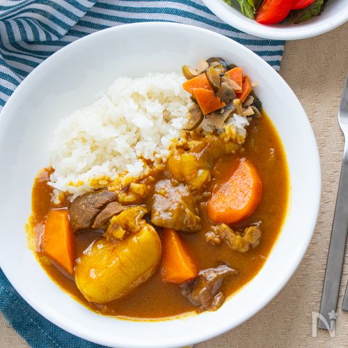 【圧力鍋レシピ】とろとろ牛すじカレー(市販のルウ不要)
