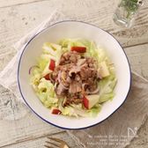 474kcal：甘辛豚とりんごのサラダごはん