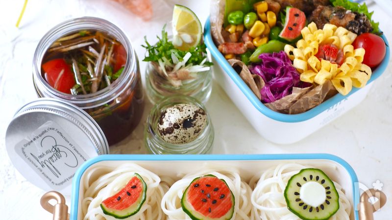 トマトそうめん弁当【ちょびカワJK弁当・可愛いお弁当】 | レシピ