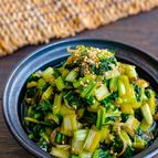 ご飯のお供に！！小松菜とみょうがのさっぱり旨ぽん漬け