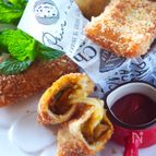 発酵なし＊食パンとレトルトで簡単に作れるチーズinカレーパン