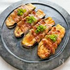 とろけるナスのチーズ肉巻き
