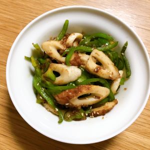 Nao★彡の作ってみた!投稿(【ちくわとピーマンのおかか炒め】ご飯によく合う！お弁当にも♪)