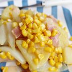 じゃがコーンのバター醤油炒め
