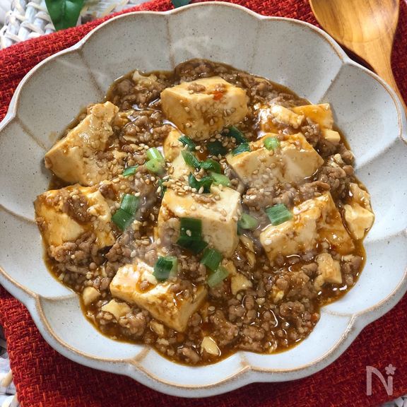 簡単！すぐ出来る！『本格手作り麻婆豆腐』ひき肉たっぷり♡