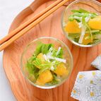 柑橘と水菜のハニーサラダ