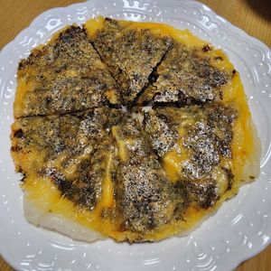 ナムディの作ってみた!投稿(カリッともちっ♪ワンパンで簡単‼【海苔の餅ピザ】)