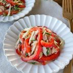 和えるだけのやみつき副菜【パプリカとツナのすっきりマリネ風】