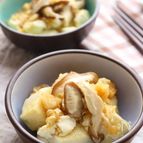 甘酸っぱさが癖になる！おろしポン酢と豆腐のささっと炒め