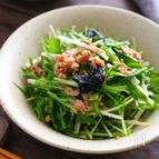 水菜のツナ海苔サラダ【切って和えるだけ♪簡単副菜】