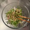 切って和えるだけ！大根と豆苗のやみつきツナサラダの工程3