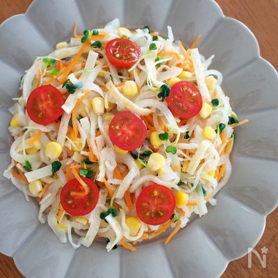 切干大根と５品目野菜の塩レモンマリネ