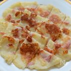 洋風【ベーコンポテトチーズの米粉チヂミ】カリっとチーズが旨！