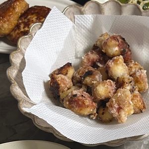 ももさんの作ってみた!投稿(【たこの唐揚げ】揚げ焼きでカラッと♡最高に嬉しいおつまみ！)