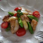 鶏肉と野菜のマヨ＆粒マスタード炒め